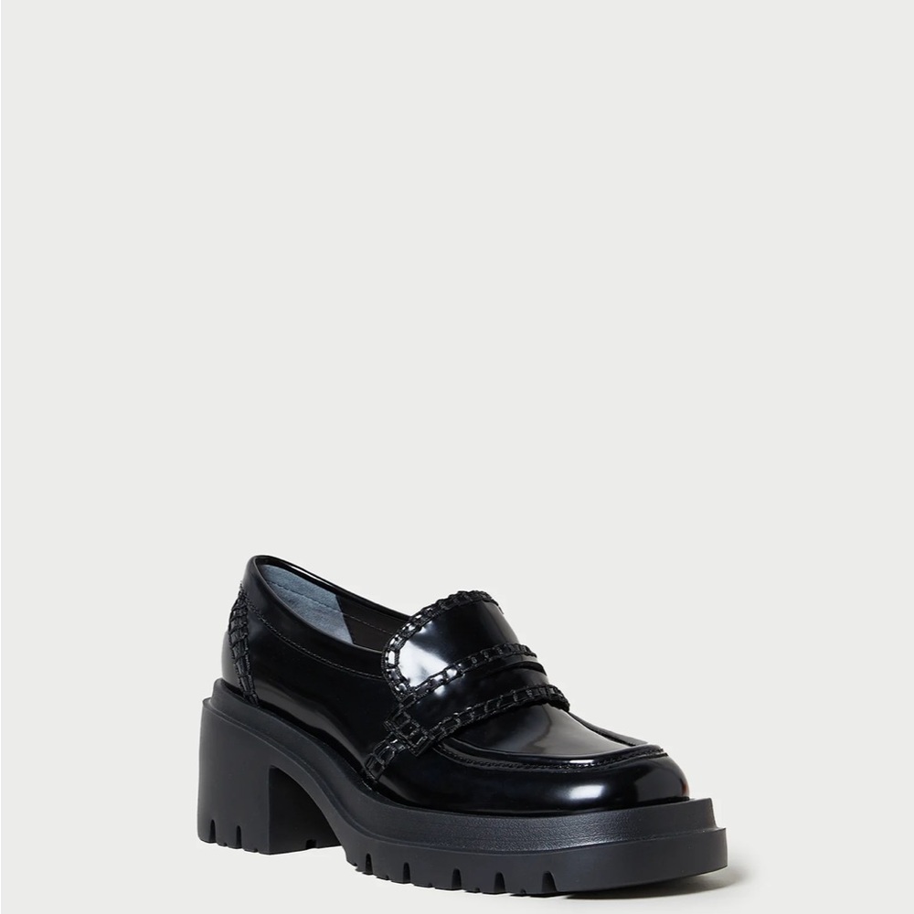 Loeffler Randall NIB black Saige Platform Loafers. Sold out! Sz 5.5